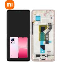 TOUCH SCREEN DISPLAY PER XIAOMI 13 LITE 5G CON FRAME ROSA SERVICE PACK