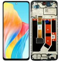 TOUCH SCREEN DISPLAY PER OPPO A58 4G CPH2577 CON FRAME NERO