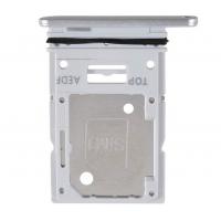 CARRELLO SIM TRAY PER SAMSUNG GALAXY M34 5G M346 SILVER