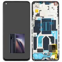 TOUCH SCREEN DISPLAY PER ONE PLUS NORD CE 5G CON FRAME NERO SERVICE PACK