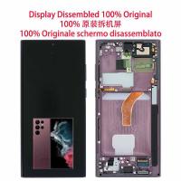 TOUCH SCREEN DISPLAY PER SAMSUNG GALAXY S22 ULTRA S908 VIOLA SMONTATO GRADO A