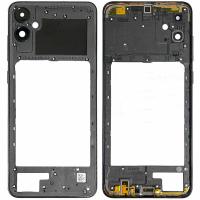 FRAME B + VETRO FOTOCAMERA + SIDE KEY PER SAMSUNG GALAXY A055 A05 NERO