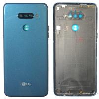 BACK COVER + VETRO FOTOCAMERA PER LG K50S BLU