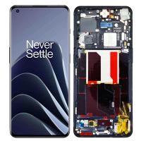 TOUCH SCREEN DISPLAY PER ONE PLUS 10 PRO 5G CON FRAME NERO SERVICE PACK