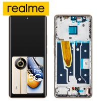 TOUCH SCREEN DISPLAY PER REALME 11 PRO 5G CON FRAME BEIGE SERVICE PACK