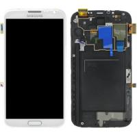 [b063] TOUCH SCREEN DISPLAY LCD PER GALAXY NOTE 2 N7100 ASSEMBLATO BIANCO RICAMBIO