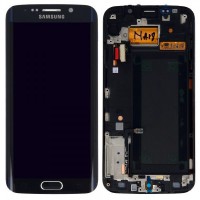 [b482] TOUCH SCREEN DISPLAY NERO PER SAMSUNG GALAXY S6 EDGE G925F GH97-17162A