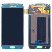 [b478] TOUCH SCREEN DISPLAY BLU TOPAZIO PER SAMSUNG S6 G920F GH97-17260D