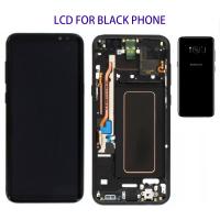 [b608] TOUCH SCREEN DISPLAY ORIGINALE NERO PER SAMSUNG S8 PLUS G955F BLACK