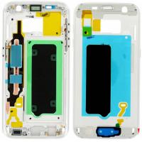 [b618] CORNICE CENTRALE MIDDLE FRAME BIANCO PER SAMSUNG GALAXY S7 SM-G930F G930 WHITE