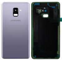 [b750] COPRIBATTERIA BACK COVER SILVER GRIGIO PER SAMSUNG A8 2018 A530