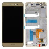 [f331] TOUCH SCREEN DISPLAY CON FRAME GOLD PER HUAWEI P8 LITE SMART