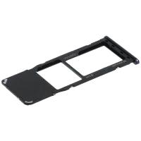 [b3309] CARRELLO SIM TRAY PER SAMSUNG GALAXY A750 A7 2018 NERO