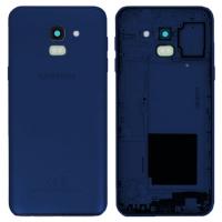 [b3517] COPRIBATTERIA BACK COVER PER SAMSUNG GALAXY J600 J6 2018 CON KEY BLU