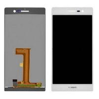 [f029] DISPLAY LCD TOUCH SCREEN FRAME HUAWEI ASCEND P7 ASSEMBLATO BIANCO WHITE RICAMBIO