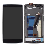 [e020] TOUCH SCREEN DISPLAY LCD PER ONEPLUS ONE FRAME ASSEMBLATO DIGITIZER SCHERMO