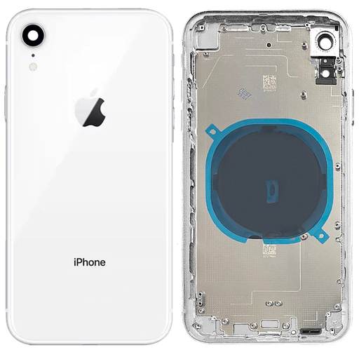 [a1191] SCOCCA COPRIBATTERIA BACK COVER PER APPLE IPHONE XR BIANCO