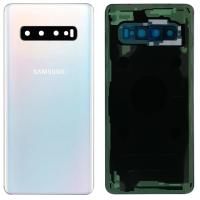 [b1286] COPRIBATTERIA BACK COVER PER SAMSUNG GALAXY S10 BIANCO G973