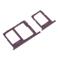 [b3525] CARRELLO SIM TRAY PER SAMSUNG GALAXY J600 J6 2018 VIOLA