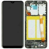 [b909] TOUCH SCREEN DISPLAY LCD ORIGINALE NERO PER SAMSUNG A20E A202 GH82-20229A CON FRAME