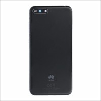 [f1661] COPRIBATTERIA BACK COVER PER HUAWEI Y6 2018 NERO