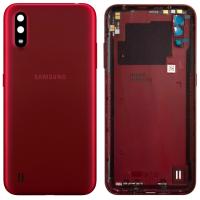 [b2202] COPRIBATTERIA BACK COVER PER SAMSUNG GALAXY A01 2019 A015 ROSSO