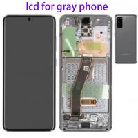 [b1224] TOUCH SCREEN DISPLAY ORIGINALE PER SAMSUNG GALAXY S20 G980 GRIGIO