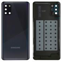 [b2761] COPRIBATTERIA BACK COVER PER SAMSUNG GALAXY A315 A31 CON VETRO FOTOCAMERA NERO