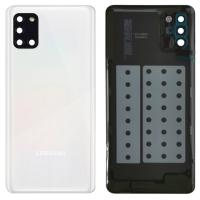 [b2762] COPRIBATTERIA BACK COVER PER SAMSUNG GALAXY A315 A31 CON VETRO FOTOCAMERA BIANCO