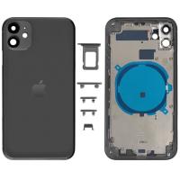 [a1267] SCOCCA COPRIBATTERIA BACK COVER PER APPLE IPHONE 11 NERO