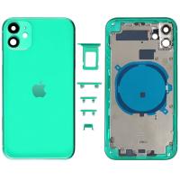 [a1406] SCOCCA COPRIBATTERIA BACK COVER PER APPLE IPHONE 11 VERDE