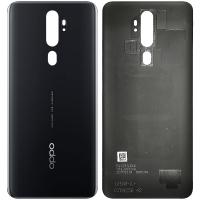 [y453] COPRIBATTERIA BACK COVER PER OPPO A5 2020 A9 2020 NERO