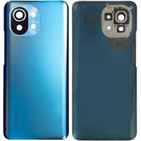 [t668] COPRIBATTERIA BACK COVER ORIGINALE PER XIAOMI MI 11 5G BLU