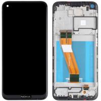 [c248] TOUCH SCREEN DISPLAY PER NOKIA 5.4 TA-1325 CON FRAME NERO