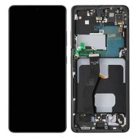 [b1738] TOUCH SCREEN DISPLAY ORIGINALE PER SAMSUNG GALAXY S21 ULTRA 5G G998 PHANTOM BLACK CON FRAME