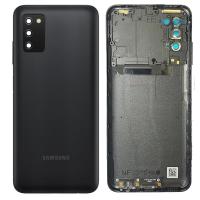 [b2164] COPRIBATTERIA BACK COVER PER PER SAMSUNG GALAXY A03S A037G NERO