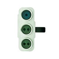 [b4054] VETRO FOTOCAMERA CAMERA GLASS PER SAMSUNG GALAXY G990 S21 FE CON FRAME VERDE