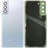 [b4102] COPRIBATTERIA BACK COVER PER SAMSUNG GALAXY G996 S21 PLUS CON VETRO FOTOCAMERA SILVER