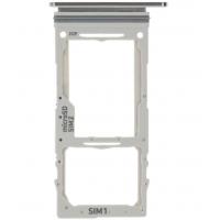 [b1842] CARRELLO SIM TRAY PER SAMSUNG GALAXY NOTE 10 LITE N770 AURA GLOW SILVER