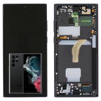 [b1862] TOUCH SCREEN DISPLAY ORIGINALE PER SAMSUNG GALAXY S22 ULTRA S908B NERO