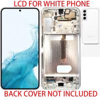 [b4194] TOUCH SCREEN DISPLAY ORIGINALE PER SAMSUNG GALAXY S906 S22 PLUS BIANCO