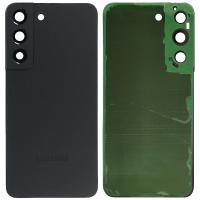 [b1871] COPRIBATTERIA BACK COVER PER SAMSUNG GALAXY S22 S901 CON VETRO FOTOCAMERA NERO