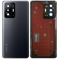 [t664] COPRIBATTARIA BACK COVER + VETRO FOTOCAMERA ORIGINALE PER XIAOMI MI 11T 5G NERO