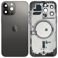 [a1859] SCOCCA COPRIBATTERIA BACK COVER PER APPLE IPHONE 13 PRO NERO