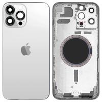 [a2474] SCOCCA COPRIBATTERIA BACK COVER PER APPLE IPHONE 13 PRO MAX BIANCO