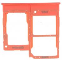 [b2518] CARRELLO SIM TRAY PER SAMSUNG GALAXY A202 A20E ORANGE