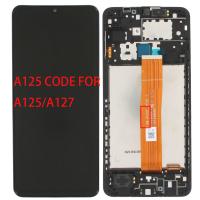 [b1826] TOUCH SCREEN DISPLAY PER SAMSUNG GALAXY A125 A127 CON FRAME CODICE FLAT SM-A125 REV 0.1