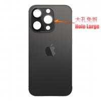 [a1964] COPRIBATTERIA BACK COVER PER APPLE IPHONE 14 PRO LARGE HOLE NERO