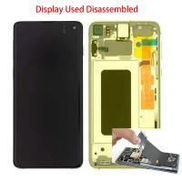 [b3901] TOUCH SCREEN DISPLAY PER SAMSUNG GALAXY G970 S10E SMONTATO DAL TELEFONO GRADO A GIALLO