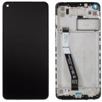 [t222] TOUCH SCREEN DISPLAY ORIGINALE SERVICE PACK PER XIAOMI REDMI NOTE 9 NERO CON FRAME NERO 2Ã‚Â­0009J15S00